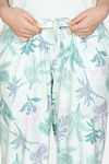 Zivame Nature Trails Knit Poly Pyjama Set - Antique White — thumbnail 7